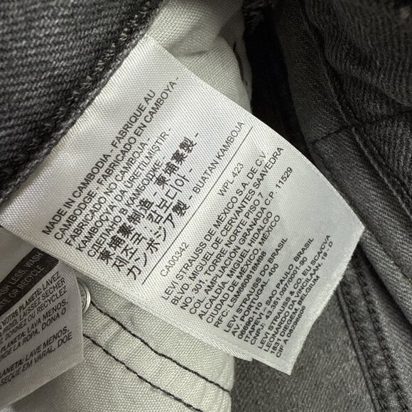 Levi’s 501 Shorts Black Pockets Women’s Size 26 - Picture 7 of 11